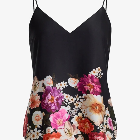 Express Floral V-Neck Downtown Cami - Picture 2 of 4